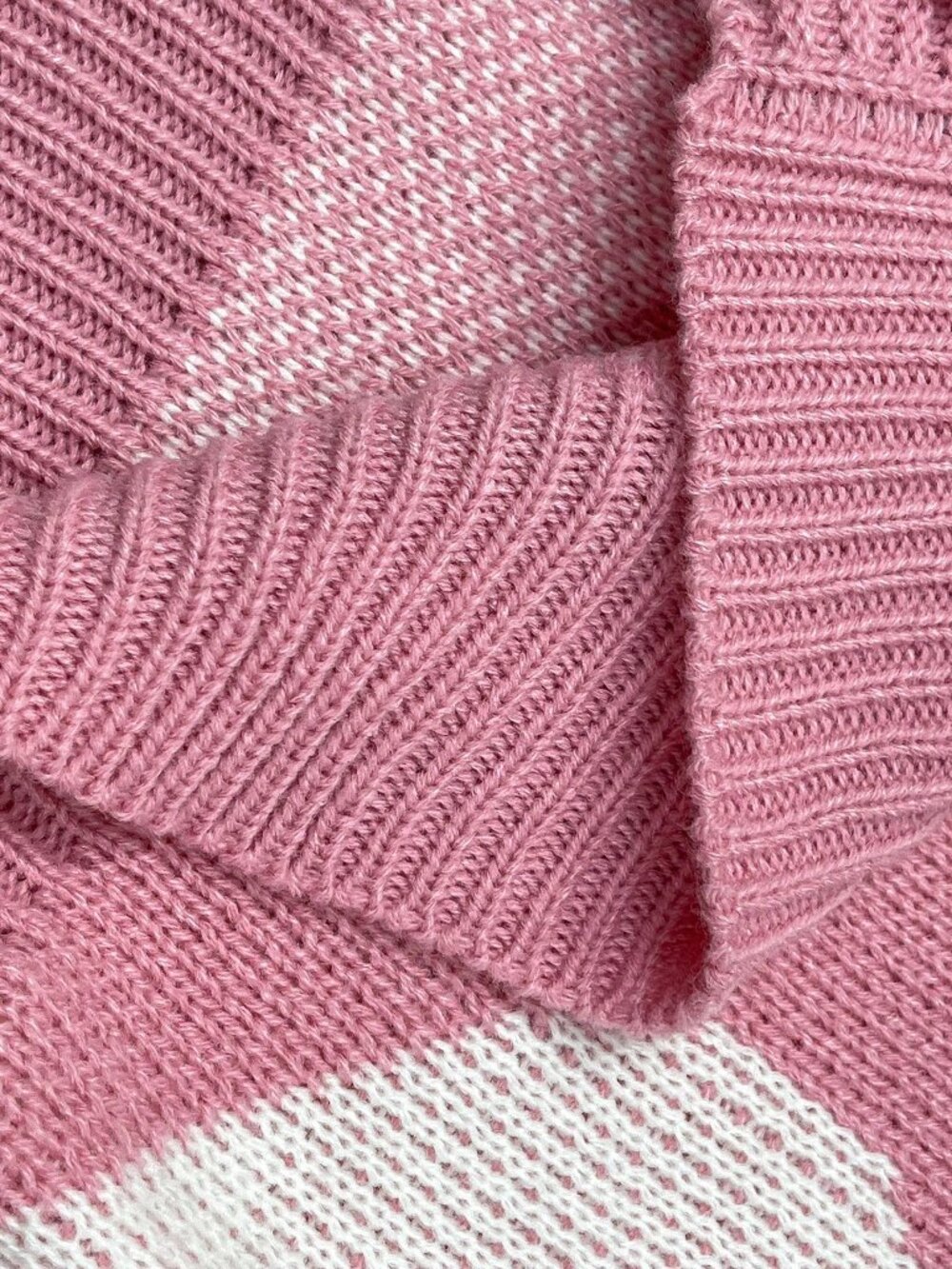 Pink Casual Women's Heart Pattern Rhinestone Cardigan - Picture 7 of 8